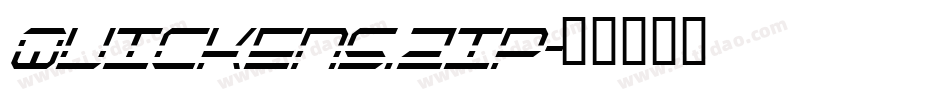 Quickens.zip字体转换