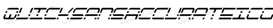 QuicksansAccurateICG字体转换