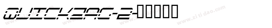 Quickzag-2字体转换