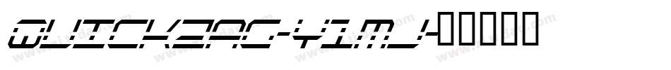 Quickzag-Y1mj字体转换