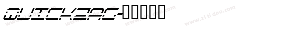 Quickzag字体转换