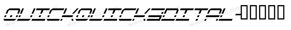quickquick3dital字体转换