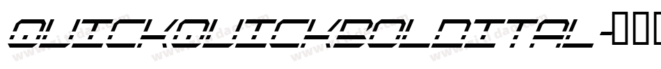 quickquickboldital字体转换