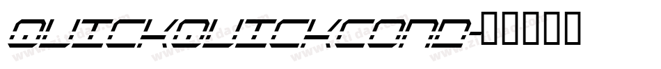 quickquickcond字体转换