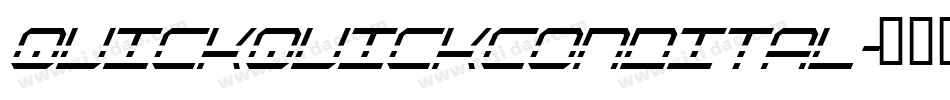 quickquickcondital字体转换