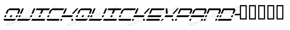 quickquickexpand字体转换