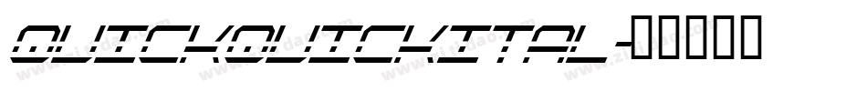 quickquickital字体转换