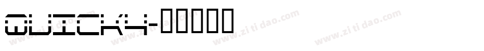QUICK4字体转换