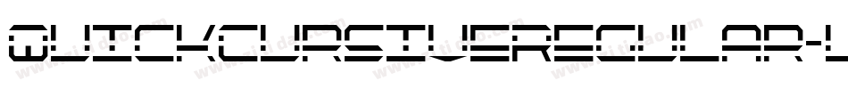 QuickCursiveRegular-lzY0字体转换