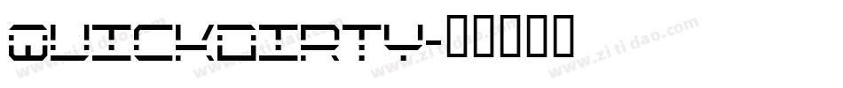 QuickDirty字体转换