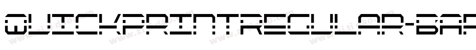 QuickPrintRegular-BArl字体转换