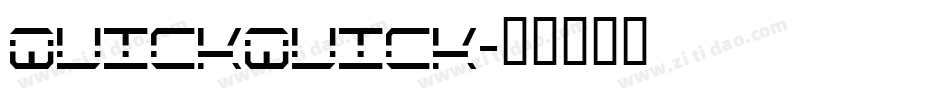 QuickQuick字体转换