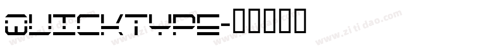 QuickType字体转换