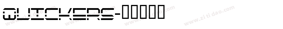Quickers字体转换