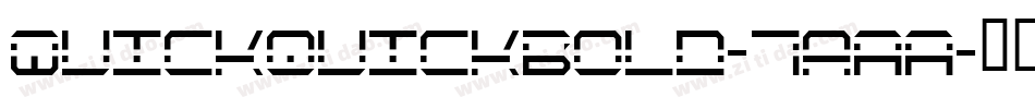 QuickquickBold-7aAA字体转换