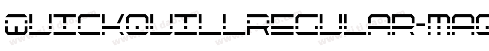 QuickquillRegular-maqm字体转换