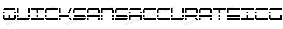QuicksansAccurateICG字体转换