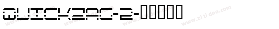 Quickzag-2字体转换