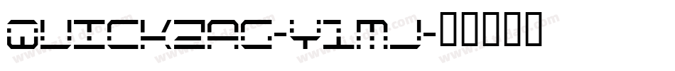 Quickzag-Y1mj字体转换