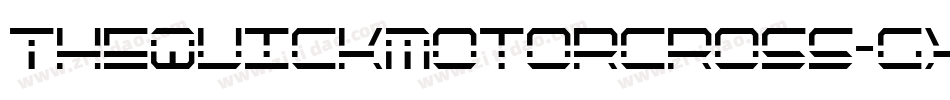 TheQuickMotorcross-gxwg5字体转换