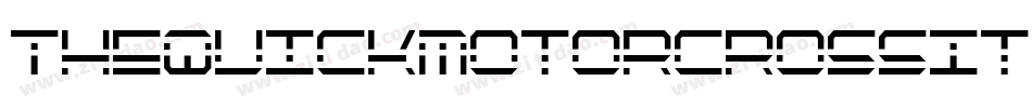 TheQuickMotorcrossItalic-4Bno6字体转换