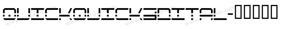 quickquick3dital字体转换