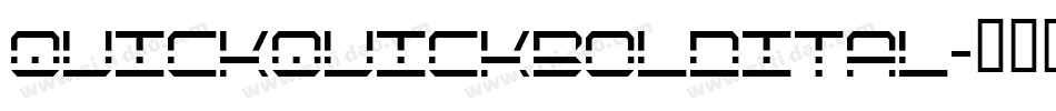 quickquickboldital字体转换