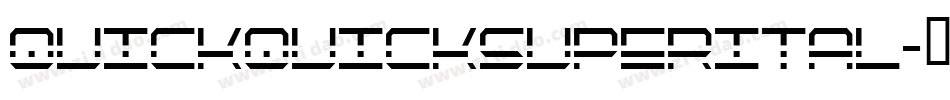 quickquicksuperital字体转换