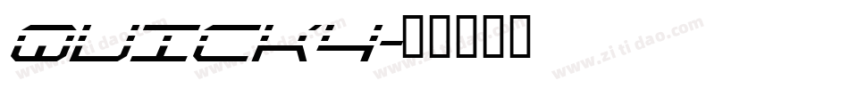 QUICK4字体转换