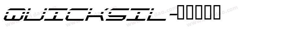 QUICKSIL字体转换