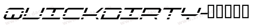 QuickDirty字体转换