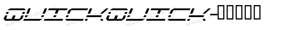 QuickQuick字体转换
