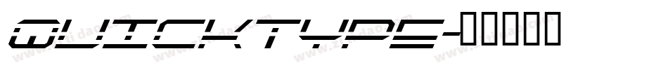 QuickType字体转换