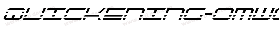 Quickening-omwq字体转换