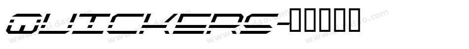 Quickers字体转换