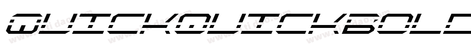 QuickquickBold-7aAA字体转换