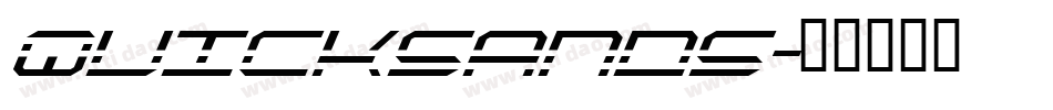 Quicksands字体转换