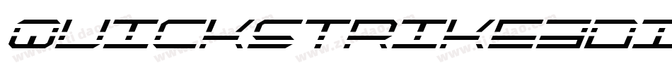 Quickstrike3DItalic-yzld字体转换