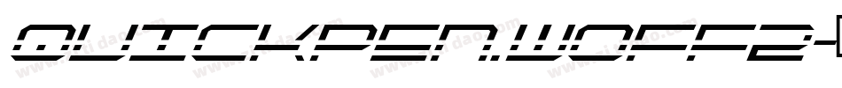 quickpen.woff2字体转换