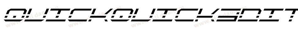 quickquick3dital字体转换