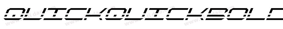 quickquickboldital字体转换
