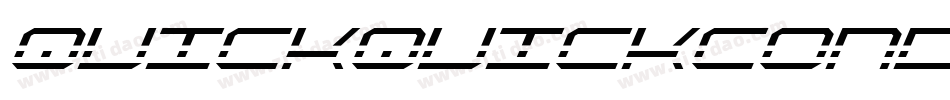 quickquickcond字体转换