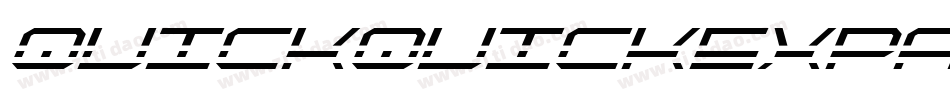 quickquickexpand字体转换