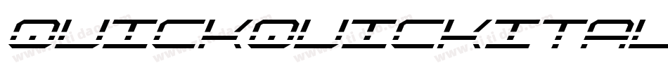 quickquickital字体转换
