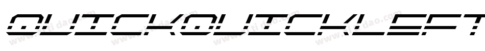 quickquickleft字体转换