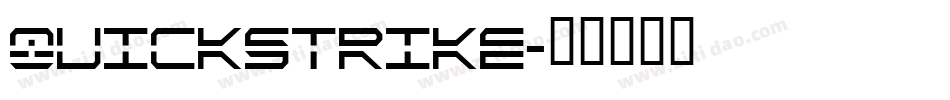 QuickStrike字体转换