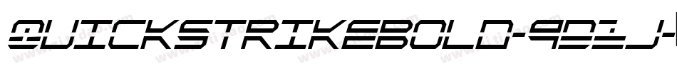 QuickstrikeBold-9D1j字体转换