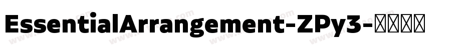 EssentialArrangement-ZPy3字体转换