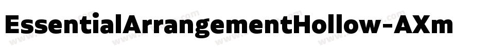 EssentialArrangementHollow-AXmp字体转换