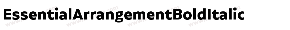EssentialArrangementBoldItalic-pvwd字体转换